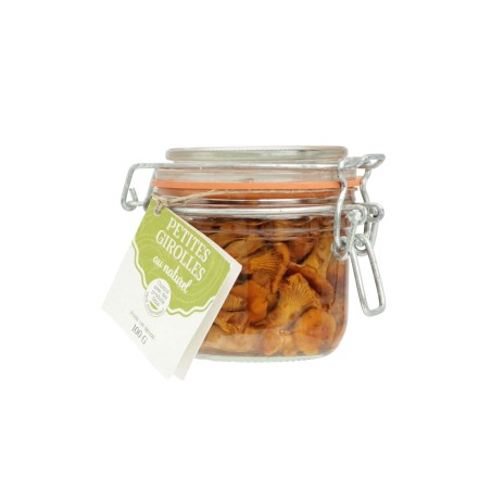 Conserve de petites girolles au naturel, en bocal Le Parfait, 100g