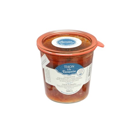 Thon à la Basquaise, bocal de 500g