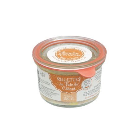 RILLETTES AU FOIE GRAS DE CANARD BOCAL WECK 150G