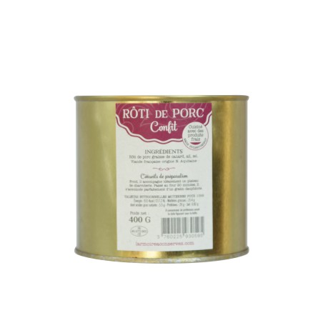 ROTI DE PORC CONFIT EN BOITE 400g