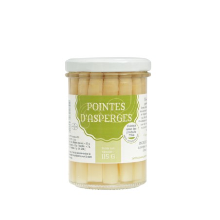 Pointes d'asperges blanches de Gascogne, 115g