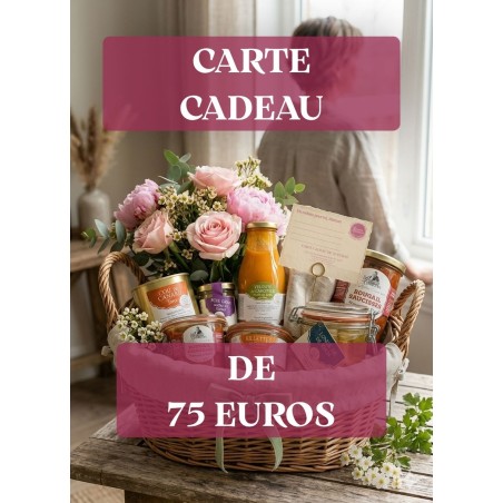 Carte Cadeau 75 euros